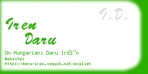 iren daru business card